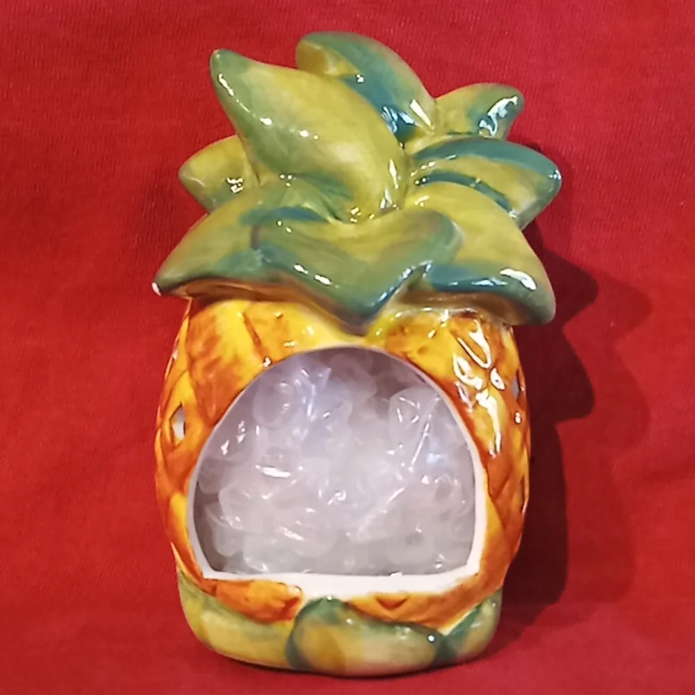 Tea Light Candle Lamp. PINEAPPLE Ceramic Holder. By Island Heritage 2007. - Picture 6 of 14